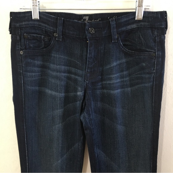 Brand New NWOT Seven for all Mankind A Pocket Metallic Embroidered Jeans size 29 - Picture 4 of 7